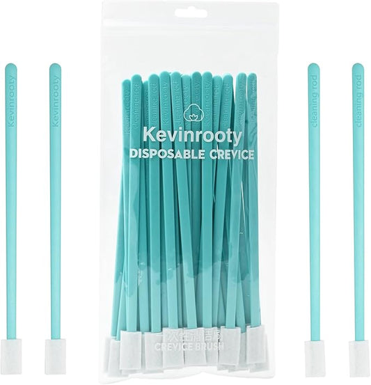 30PCS Crevice Cleaning Brush Tool Kit - Disposable Toilet Brush & Seat Cleaner (Blue)