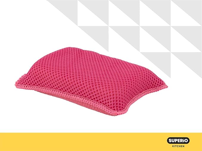Microfiber Sponges for Dishes Kitchen Sponges Non-Scratch Sponge Dish Scrubber Pack of 12 Heavy Duty Household Cleaning Sponges Multi-Purpose Cleaning Supplies Dish Sponge Kitchen Sponges