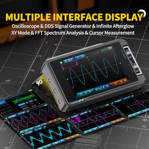 FNIRSI DS215H 2-in-1 Handheld Oscilloscope 50MHz, 2 Channel - Image 6