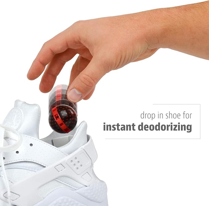 Sneaker Balls Odor-Fighting Shoe Fresheners, Eliminates Unpleasant Smells, Perfect For Sneakers, Gym Bags, Gear Bags, Drawers, Lockers, And More!, Fruitastic, 6 Pack