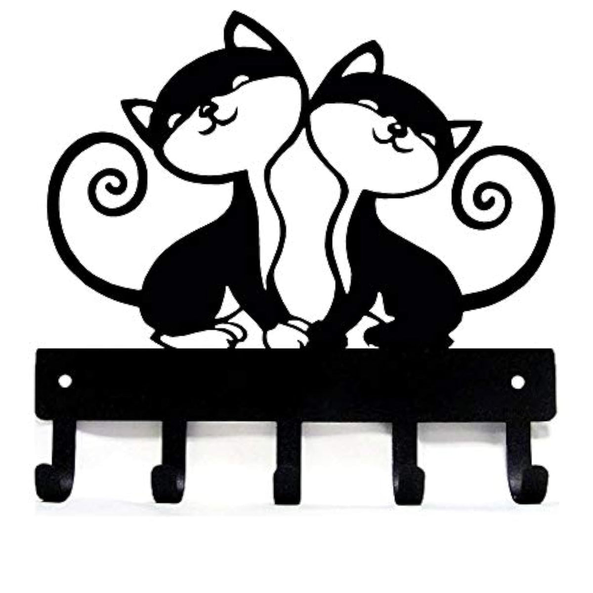 Twin Cats Key Rack & Hanger - Large 9 inch - Image 1