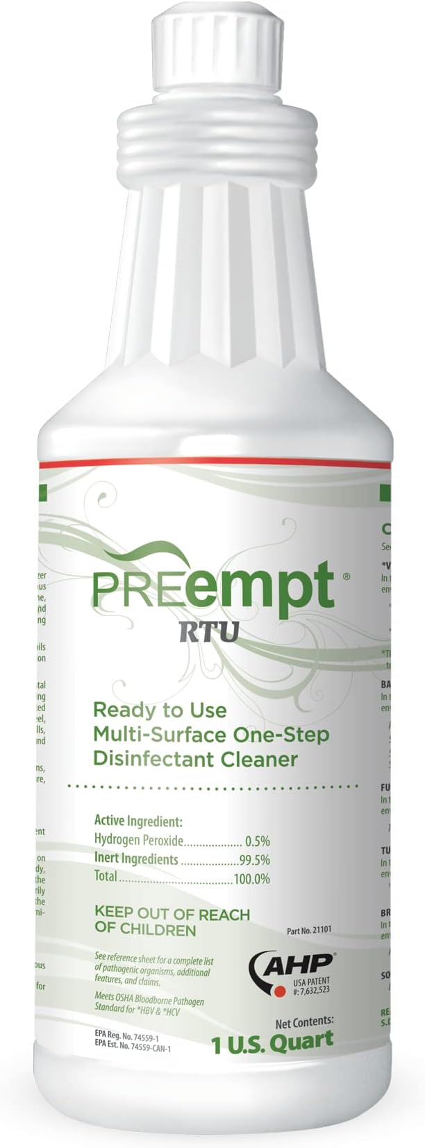 Ready To Use, 32 Oz., Multi-Surface, Sanitizing, Disinfectant Cleaner, Hospital Grade