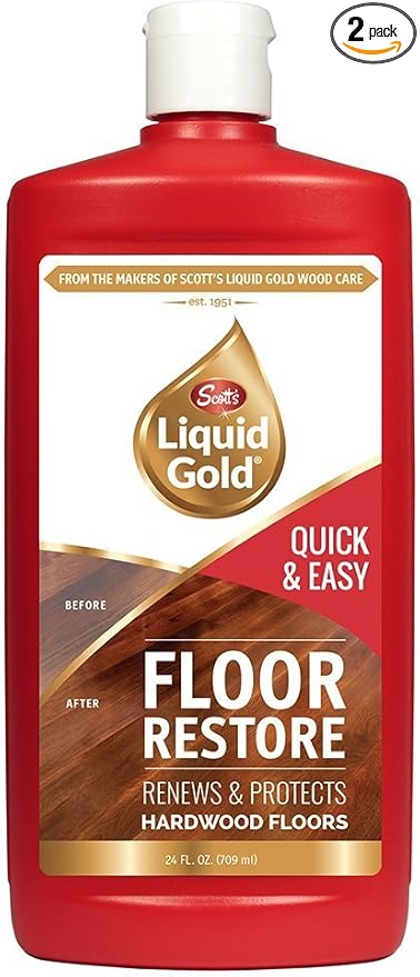 Scott's Liquid Gold Floor Restore- Renews & Protects Hardwood Floors - Pack of 2