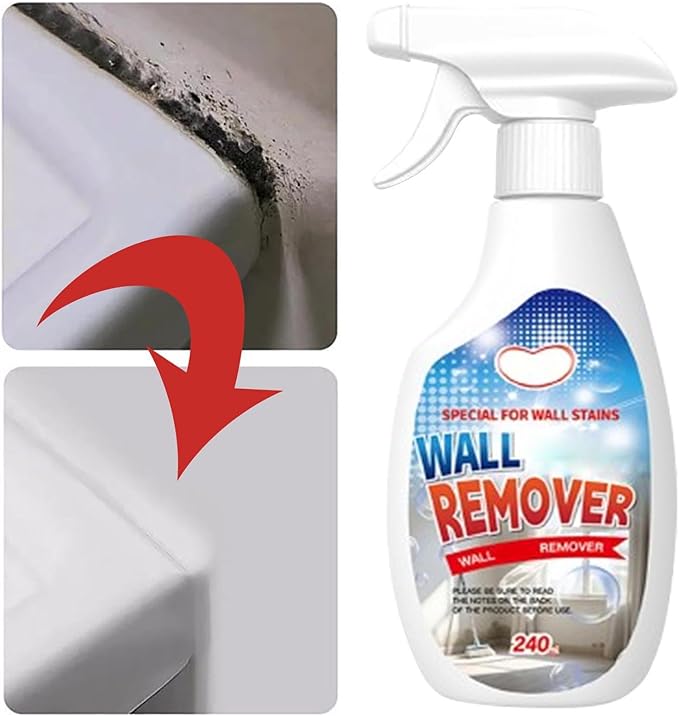 Highly Effective Removal Spray, 8.46 Fl.Oz Wall Cleaner Spray, Multi-Surface Cleaning Solution,Dirt, Dust And Stain Remover,for Wood,Tile,Fabric,Bathrooms,Kitchens (3, 8.12 fl.oz)