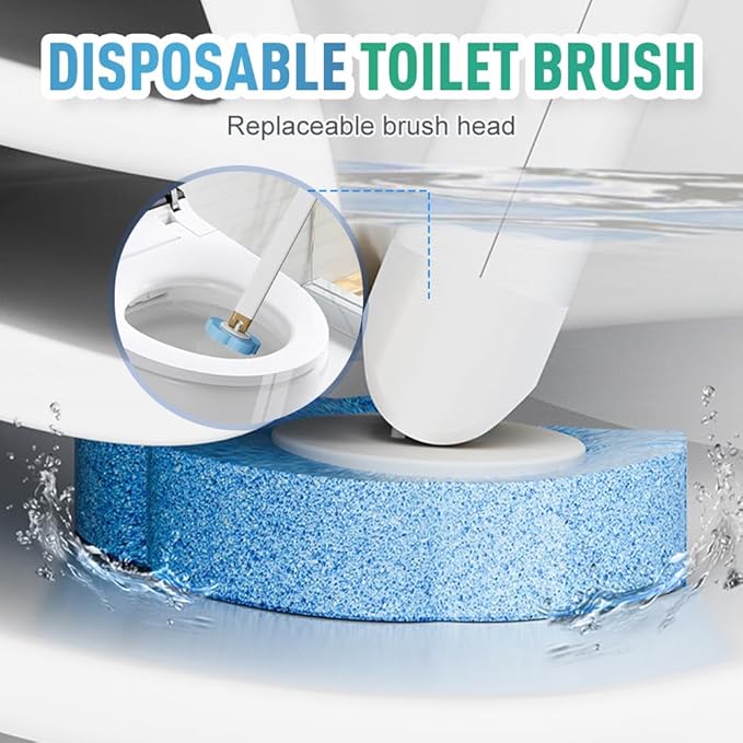 Disposable Toilet Brush, 2026 New Toilet Cleaning Supplies, Wall Mounted Toilet Bowl Cleaner Brush, Toilet Brush Holder, Toilet Bowl Brush and Holder Set (36pcs Mix)