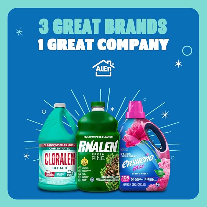 Ensueño Max Liquid Fabric Softener - Spring Fresh Scent - (4 Pack) 33.8 fl oz - Color-Safe Fabric Softener Liquid - Softens 112 Loads - Reduces Wrinkles & Static
