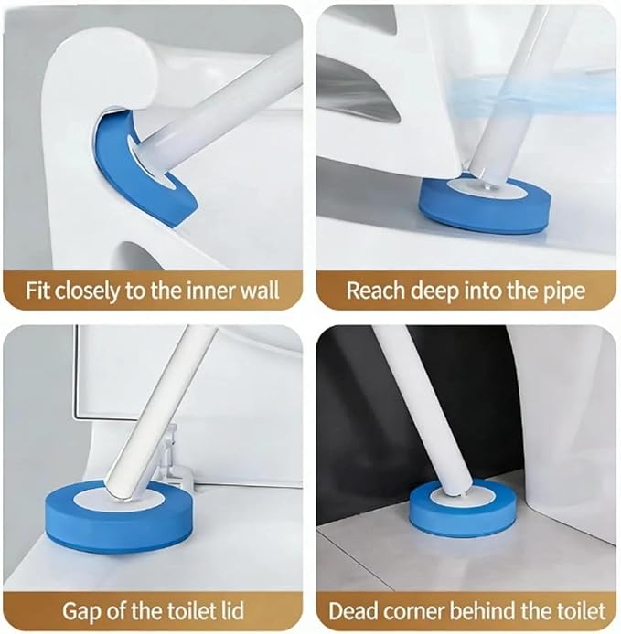 40 Count KZKR Disposable Toilet Brush Refill Heads | Pre-Loaded with Cleaner | Toilet Wand Replacement | Toilet and Bathroom Cleaning Supplies