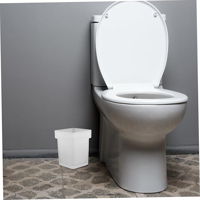 Healifty Toilet Bowl Brush Holder Ceramic Scrubber Cup for Easy Cleaning Compact Storage for Home Office Public Restrooms User Friendly Design for Efficient Space Utilization
