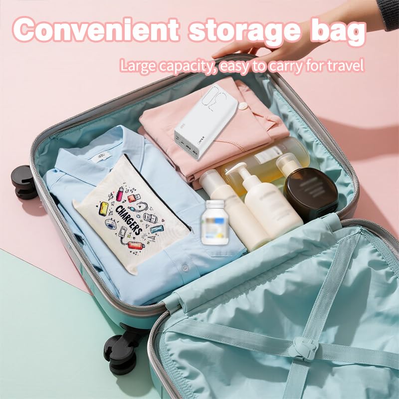 Travel Charger Organizer Bag for Cords and Cables Plug Charging - Image 4
