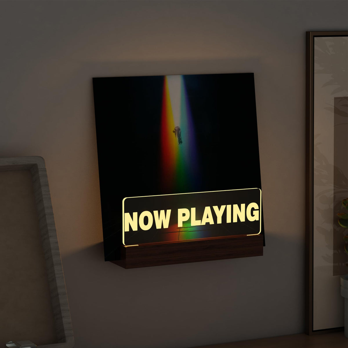 Ammonite Light up Now Playing Vinyl Record Stand Wall - Image 1