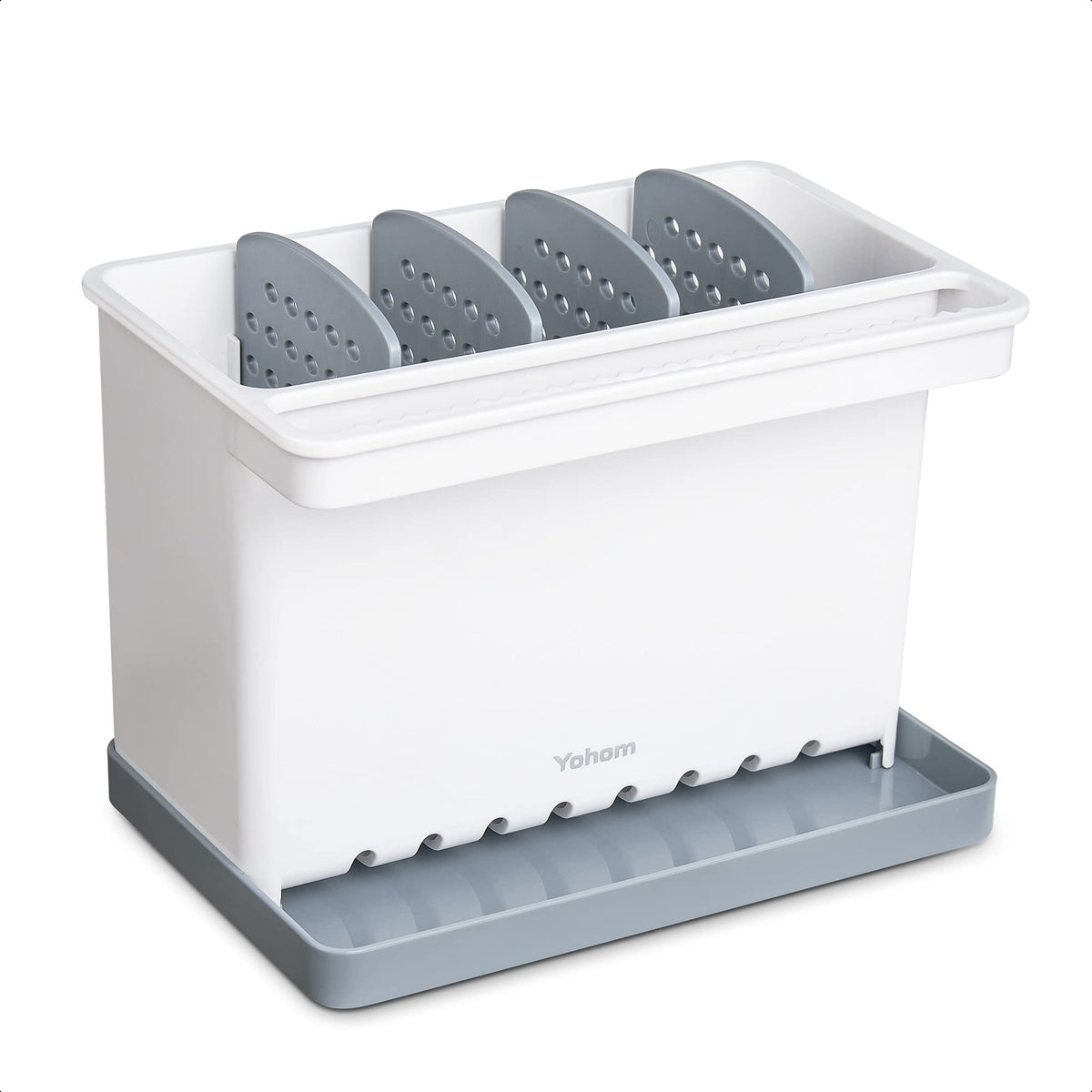 YOHOM Sink Brush Holder for Kitchen Sink Sponge Caddy Countertop - Image 1