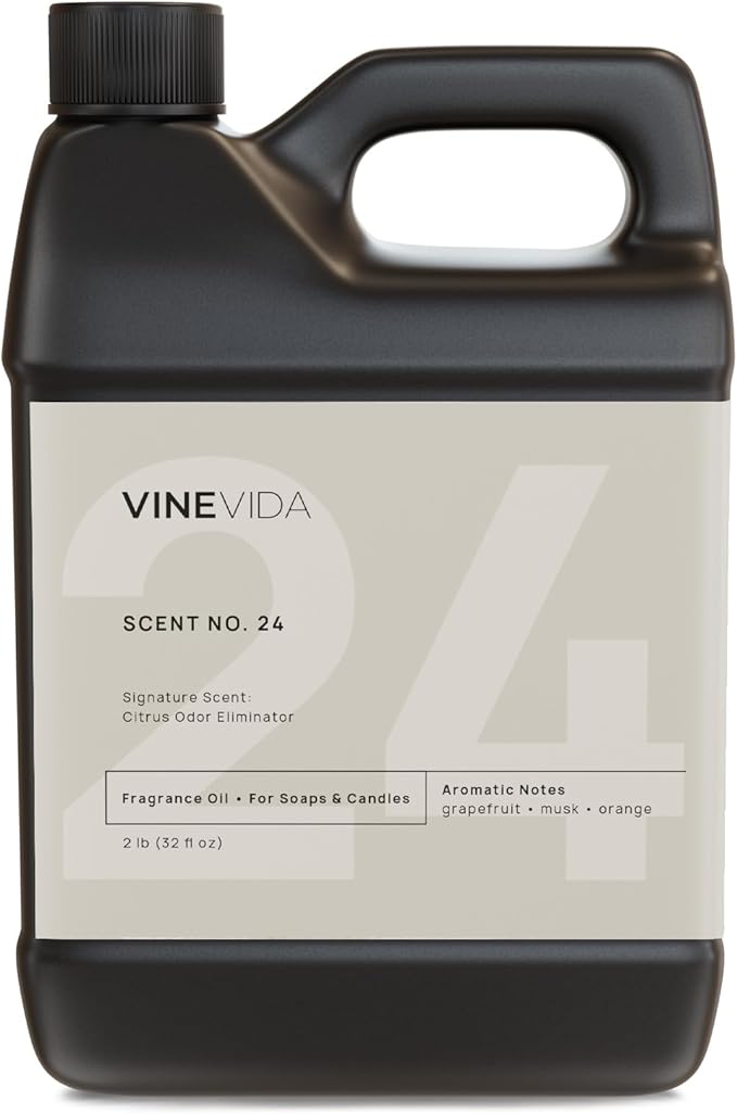 VINEVIDA [32oz] Citrus Odor Eliminator Fragrance Oil for Candle Making and Soap Making - Premium Candle Scents for Soy Candles