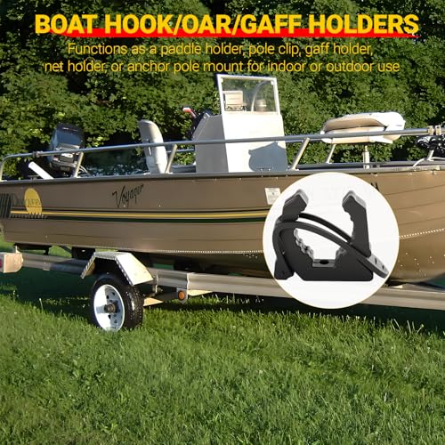 Quick Release Boat Hook Holders with Rubber Spring Strap,Marine - Image 3