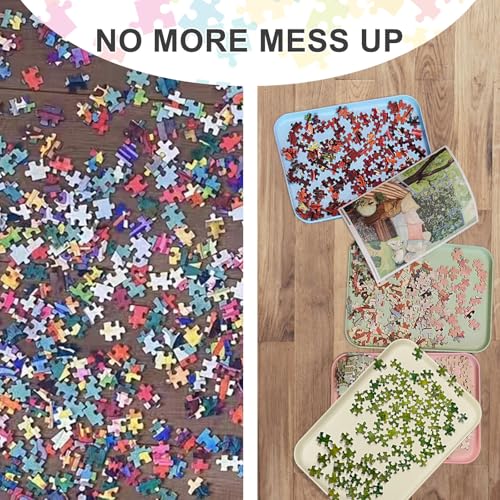 Puzzle Sorting Trays, 12 x 8.7 Puzzle Stackable Sorter - Image 6