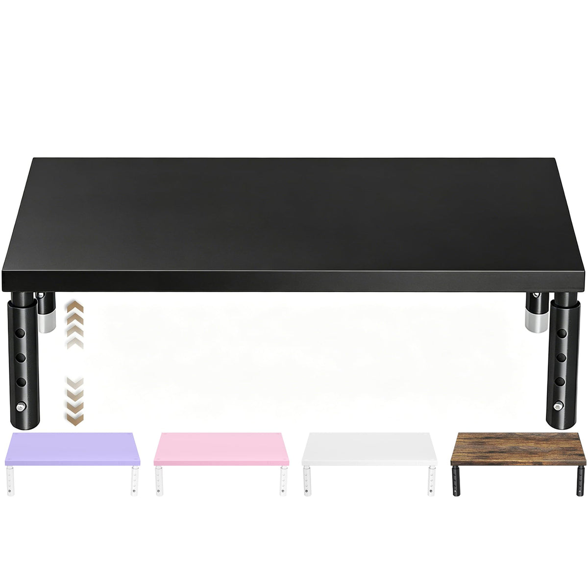ECOLOVI Adjustable Wood Computer Monitor Stand Riser | All Products - Image 1