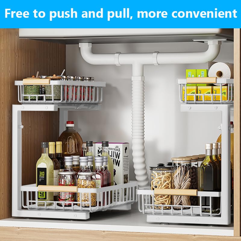 Adjustable Metal Pull-Out Under-Sink Organizer - Image 3