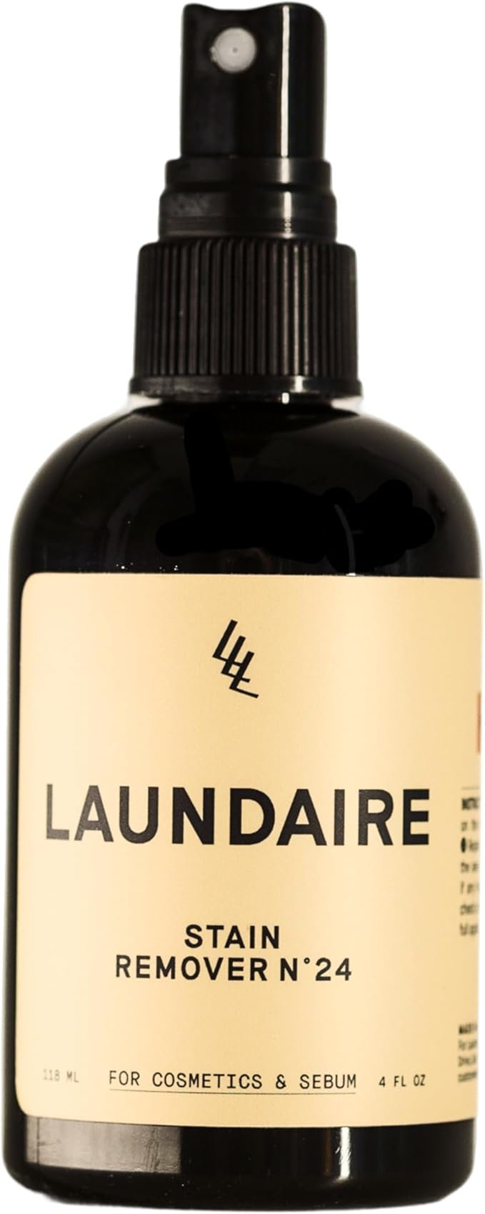 Skin-Care Based Laundry Stain Remover Spray – Removes Makeup, Sebum & Yellow Stains – Gentle, Plant-Based & Safe for Delicate Fabrics, 4 oz