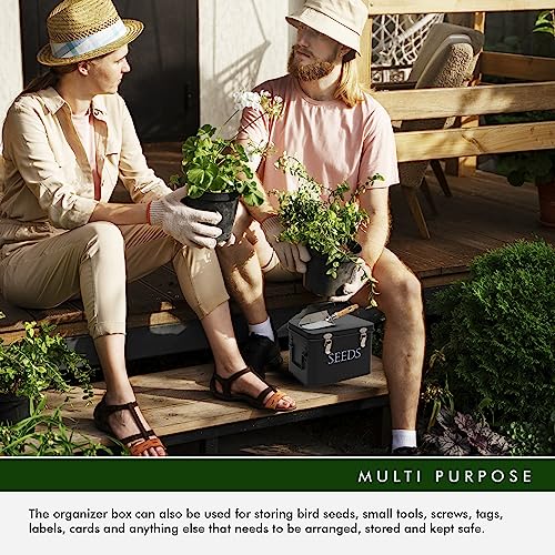 Garden Seed Storage Box with Dividers Seeds Packet | Home Organization - Image 6
