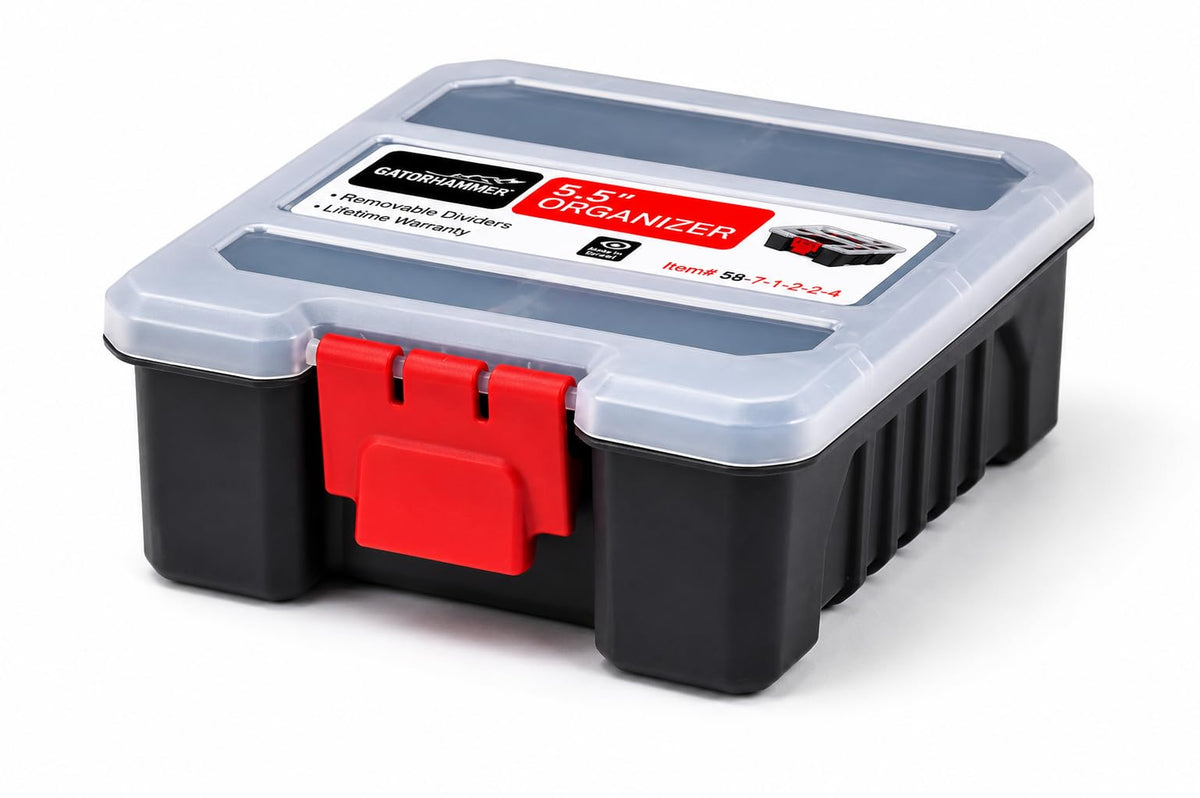 Mini Parts Organizer Box – Small Hardware Storage Case with 6 - Image 1