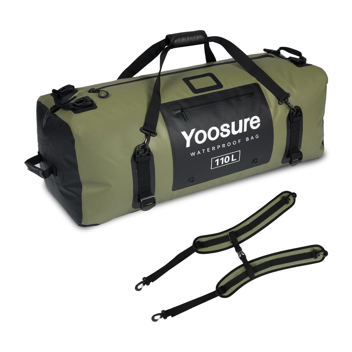 Waterproof Duffel Bag 110L - Marine Dry Bag with 700D PVC - Image 1