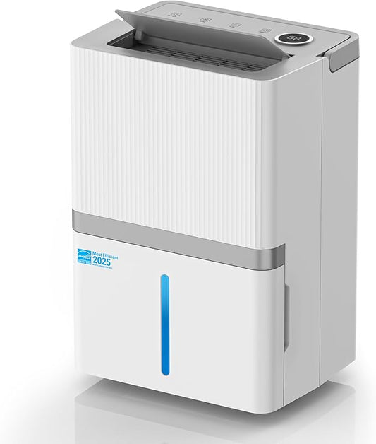 5000 Sq.Ft Dehumidifier for Basement and Home, 75 Pints Most Efficient Energy Star 2025 Dehumidifier with Drain Hose, Smart Humidity Control, 24H-Timer, for Bedroom, Bathroom, Large Room