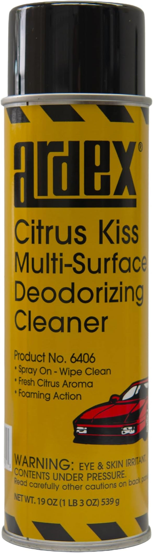 Ardex Citrus Kiss 6406 | Multi-Surface Deodorizing Cleaner | Easy Spray Application for DIY & Pro Use | Interior Cleaner for Automotive, Marine & Airplane | Citrus Scent | Made in USA