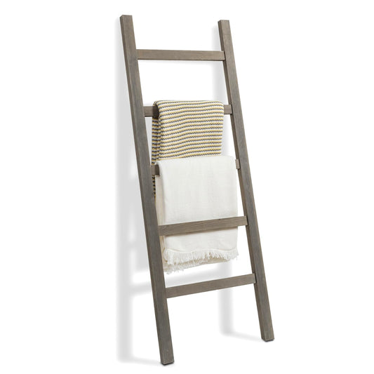 MyGift 54 inch Tall Fully Assembled Wood Blanket Ladder - Image 1