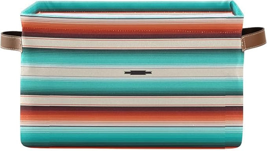 Mexico Rectangular Storage Basket Organizer Bin Shelf Baskets For Clothes Gifts For Home Office Dorm