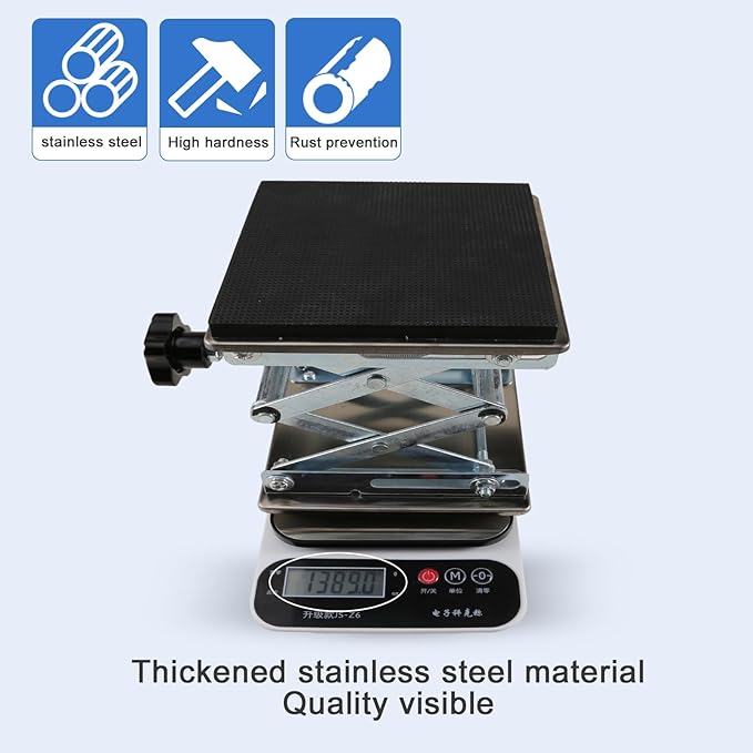 Garbage Disposer Bracket Adjustable Shock Absorber Support Kitchen Sink Garbage Disposal Parts Stainless Steel Jack Installation Kit(W：6" H：3.2-11")