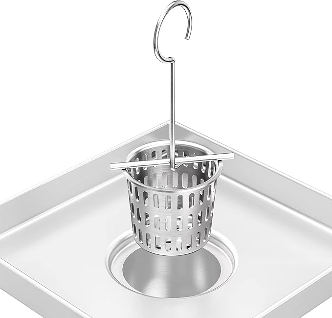 Neodrain Shower Drain Hair Catcher Hair and Debris Strainer only for Neodrain Shower Drains,Hair Trap, Hair Filter with Lifting Hook Key