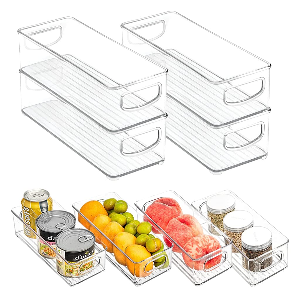 mDesign Plastic Long Stackable Storage Organizer Container - Image 1