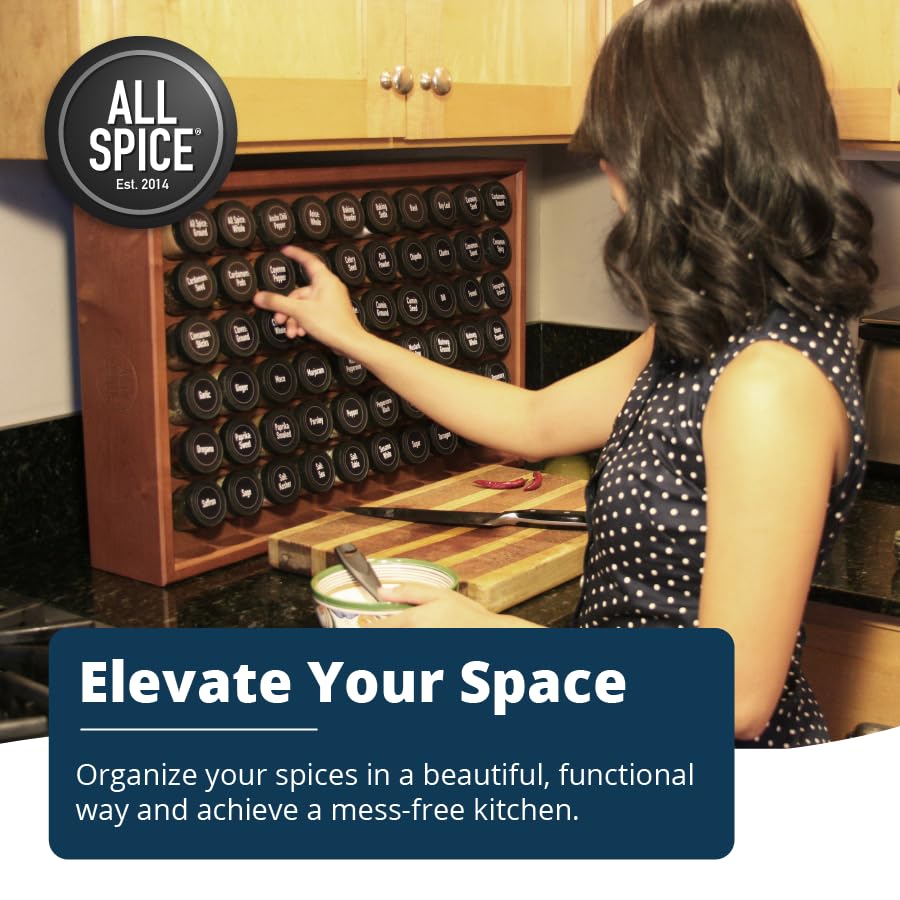 AllSpice Spice Rack Organizer, Wood - Image 3