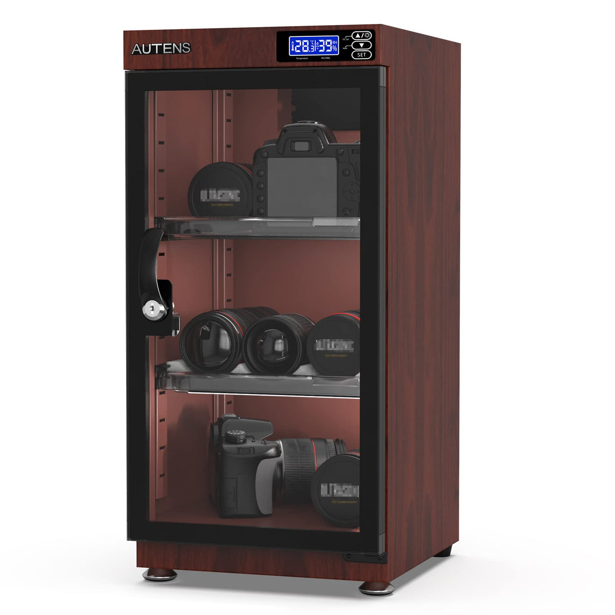 50L Dehumidifying Dry Cabinet Box, Wood grain Design - Image 1