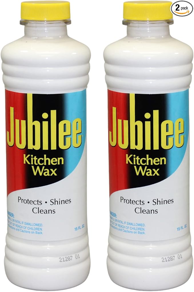 Jubilee Kitchen Wax (2-Pack) - Ultimate Kitchen Cleaner for Countertops, Appliances, and Cabinets/Clean & Shiny Surfaces/Easy-to-Use/Use for Countertops, Sinks, Tables, Tiles & More (524815)