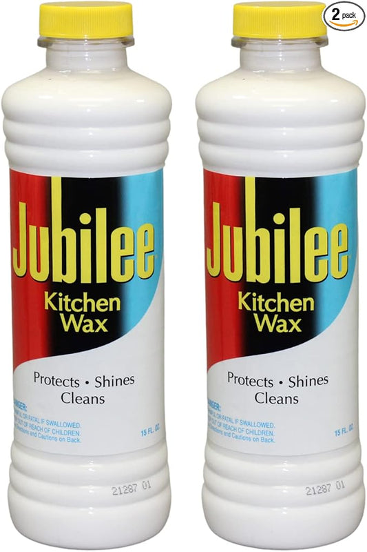 Jubilee Kitchen Wax (2-Pack) - Ultimate Kitchen Cleaner for Countertops, Appliances, and Cabinets/Clean & Shiny Surfaces/Easy-to-Use/Use for Countertops, Sinks, Tables, Tiles & More (524815)