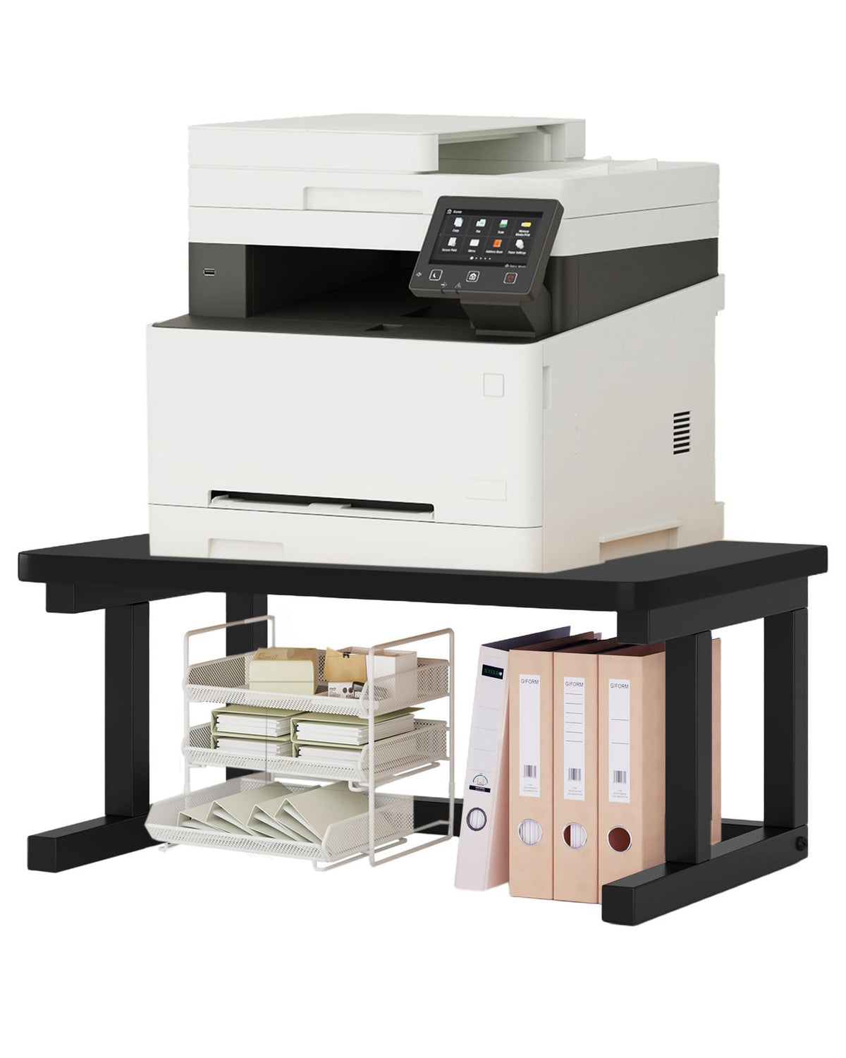 Desktop Printer Stand, 19.7″x 15.7″ 2-Tier Large Printer - Image 1