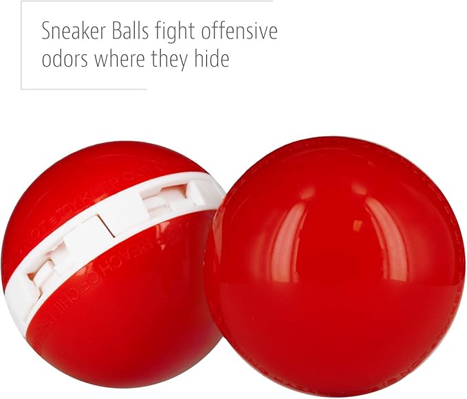 Sneaker Balls Odor-Fighting Shoe Fresheners, Eliminates Unpleasant Smells, Perfect For Sneakers, Gym Bags, Gear Bags, Drawers, Lockers, And More!, Scratch, 6 Pack