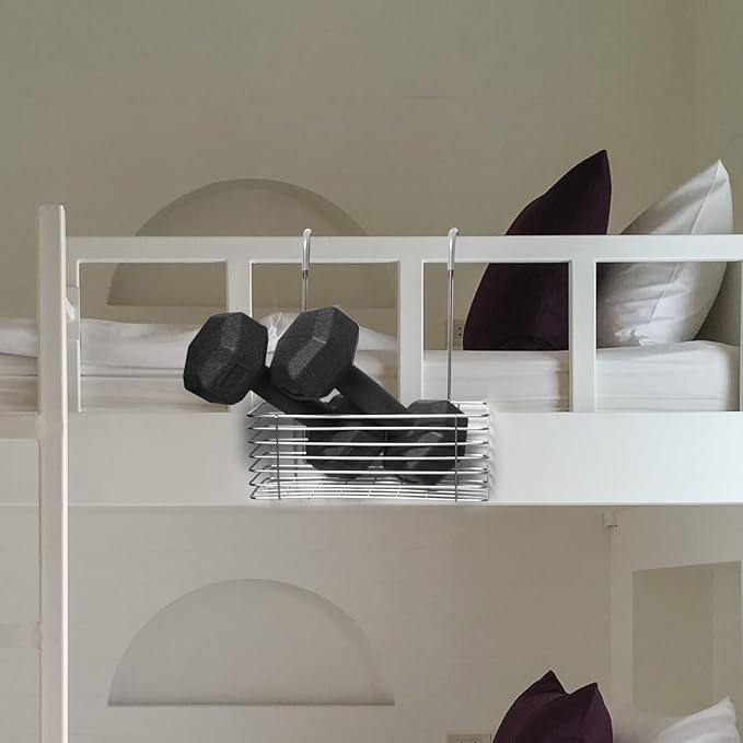 Shower Caddy 1Set Shower Shelf Stainless Steel Hanging No Drilling Bathroom Organizers and Storage for Apartment, Bathroom, Kitchen(Silver)
