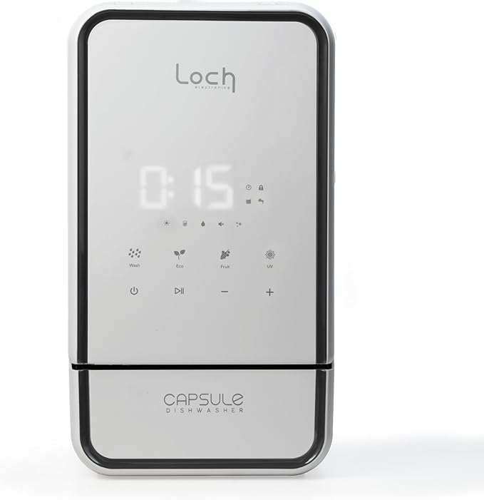 CounterTop Dishwasher Capsule - Compact Dishwasher - 10 Programmes, Touch Control, Auto-drying, Baby Care & Fruit Wash, No Plumbing Required - Perfect for Small Apartments, Offices, RVs.