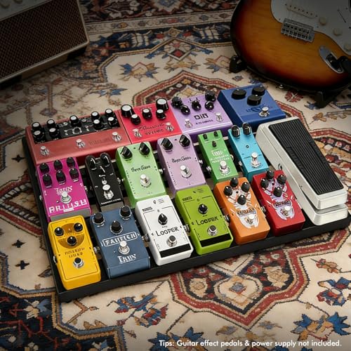 Guitar Pedal Board Aluminum Guitar Effect Pedal Board 18'' x - Image 8