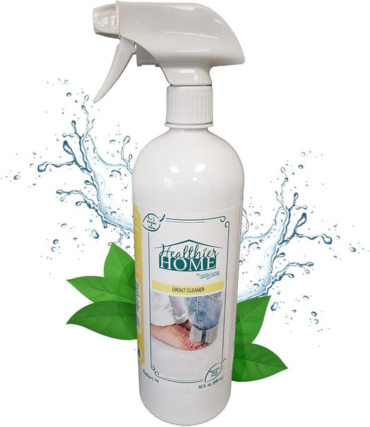 CHOMP! Best Grout Cleaner Spray: Healthier Home 4 in 1 Powerful Acid Free Professional Cleaning Formula for Grouts and Tiles. Safe for All Washable Surfaces. Bye to Dirt Grime 32oz