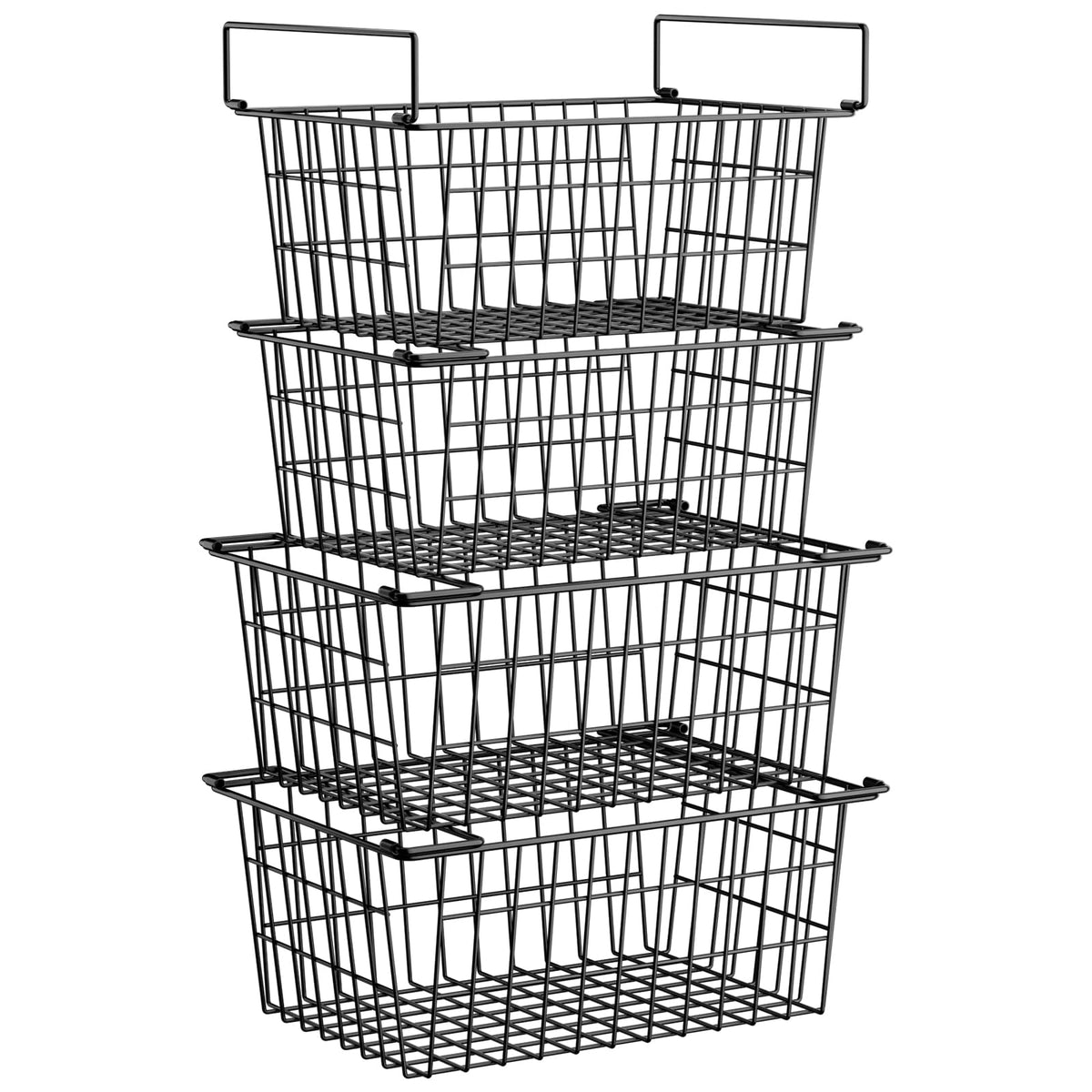 Stacking Freezer Organizer Bin Large Capacity Chest - Image 1