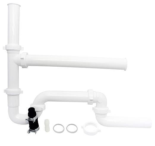 InSinkErator Garbage Disposal with Cord, Badger 1, 1/3 HP Continuous Feed & PF WaterWorks PF0989 Garbage Disposal Installation Kit, White