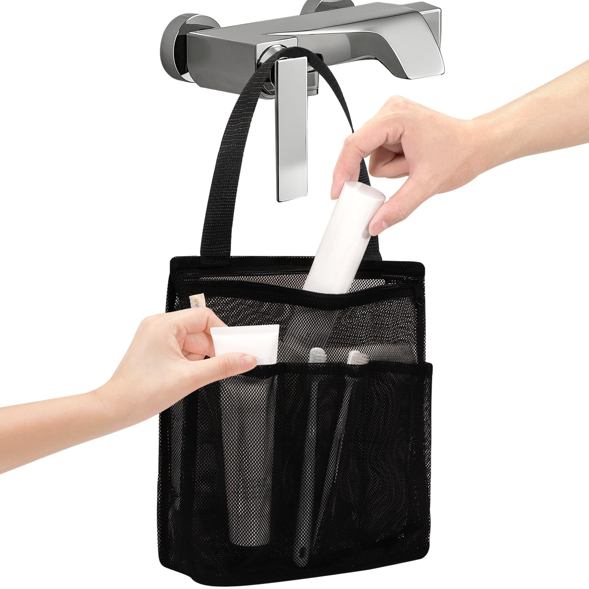 famichan Portable Mesh Shower Caddy, Gym Travel Camp Dorm Room - Image 1
