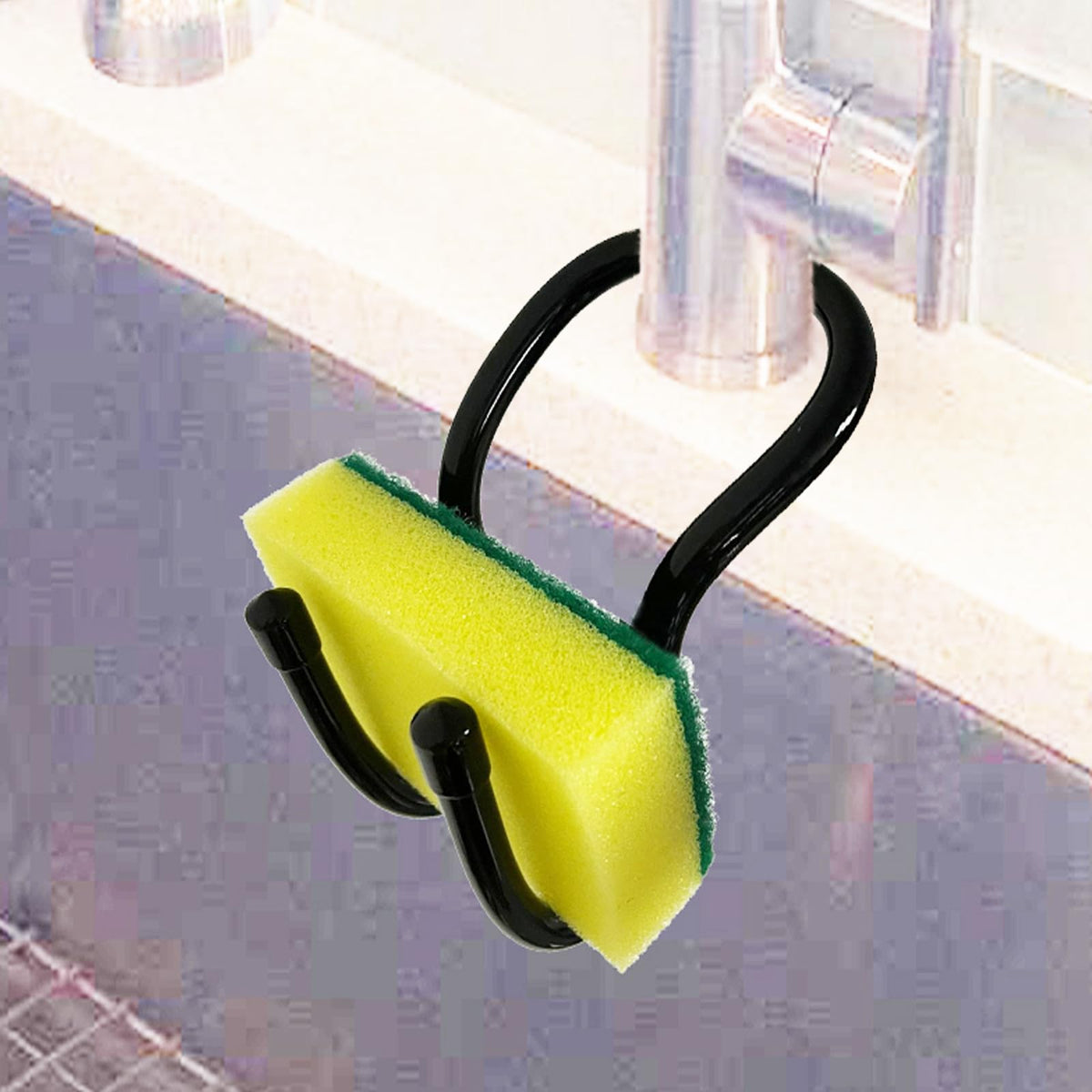 Pmsanzay Sling Flexible Sink Caddy, Sink Sponge Holder Organizer - Image 1