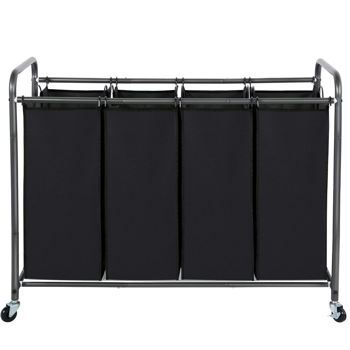 Laundry Sorter 4 Section, 4 Bag Clothes Hamper - Image 1