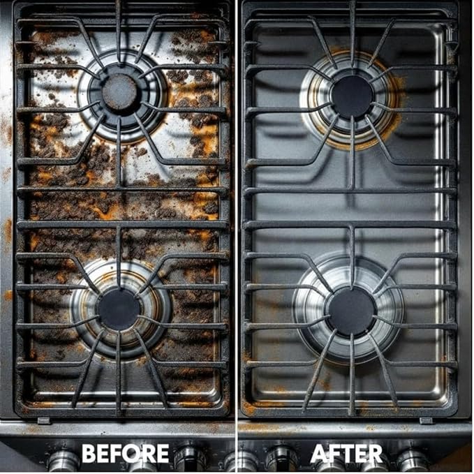 Grill & Oven Cleaner Spray | Heavy-Duty Degreaser for Kitchen | Removes Burnt-On Grease, BBQ Residue & Stubborn Grime | 32oz Fast-Acting Formula for Grills, Ovens, Stovetops & Range Hoods | USA Made