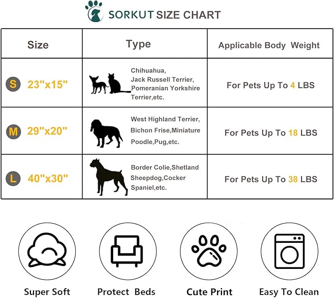 1 Pack 3 Puppy Blankets Super Soft Warm Sleep Mat Cute PAW Print Blanket Fleece Pet Blanket Flannel Throw Dog Blankets for Small Dogs Puppy Cats,Gray/White/Brown-Small(23"x15")