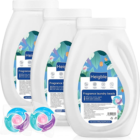 600 Count Laundry Detergent Pacs Bulk 4 in 1 Washing Machine Detergent Pacs Concentrated Tackles Tough Odors, Fruity Aroma
