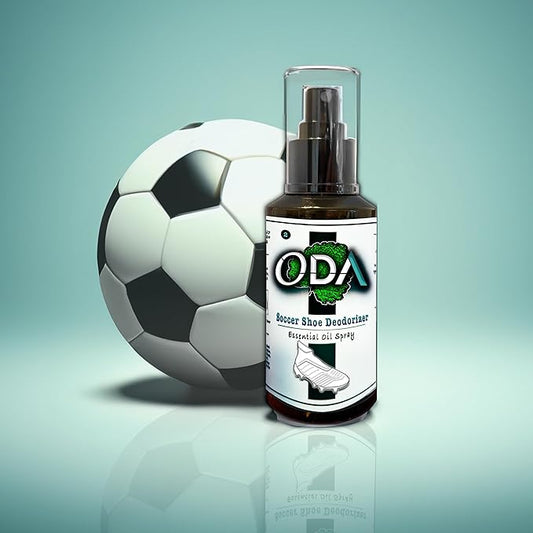 ODA Natural Cleat Deodorizer Spray - Shoe & Foot Odor Eliminator - Sports Shoe Deodorizer Spray - Essential Oil Odor Fighter - Natural Foot Odor Control - ODA
